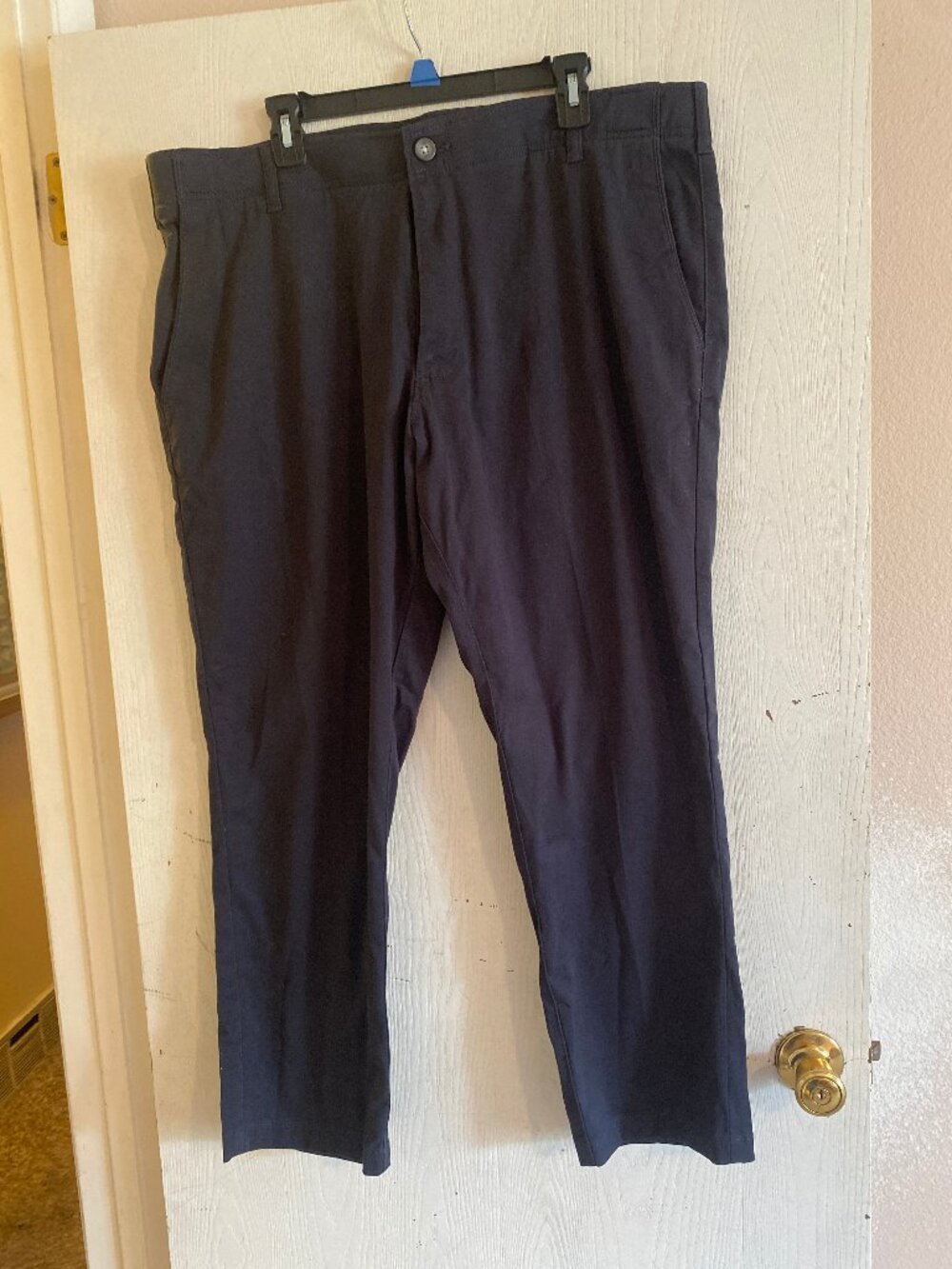 Lee Men's Extreme Motion Relaxed Fit Khaki Pants Navy 40" x 29" NWOT #4276540